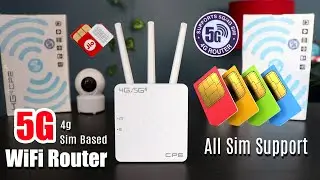 Best 5g 4g sim support wifi router 2024 review in Hindi | Best 5g 4g router for cctv camera in India