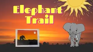 Elephant Trail | Acrylic Canvas Painting