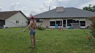 Cutting an Arrow with a Sword after whipping a bow to fire the arrow