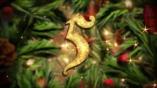 Countdown to Christmas ( v 490 ) 5 sec timer with sound effects HD 4k!