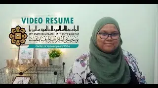 VIDEO RESUME 2020 | MARYAM REZALI | IRKHS | IIUM