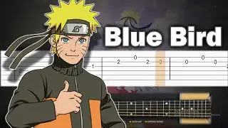 Naruto Shippuden OP 3 - Blue Bird - Guitar tutorial (TAB)