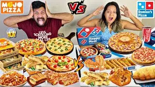MOJO PIZZA Vs DOMINO’S PIZZA | Spending Rs 1000 on Mojo Pizza vs Domino’s Pizza😱Best Pizza😍