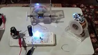Simple Pulse Motor in self oscillation running on a super capacitor