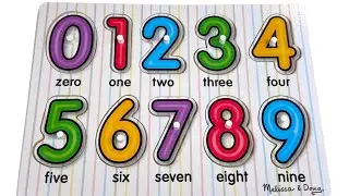 Counting & Numbers 0 - 9  with a Wooden Puzzle | Educational Videos for Toddlers