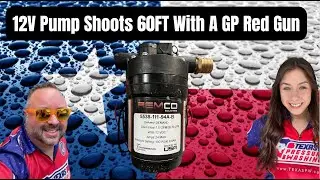 12V Pump Shoots 60FT with a Red Gun
