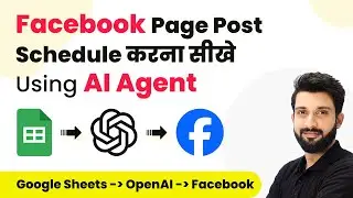 How to Schedule Facebook Page Post Every Day with AI Agent (in Hindi)