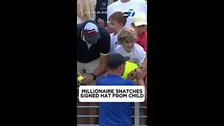 Millionaire snatches signed U.S. Open hat from kid