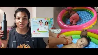 Unboxing & Review of Intex baby bath Pool | How to fill air | Honest Review