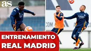 ENTRENAMIENTO MADRID HOY completo previo al GETAFE - REAL MADRID de LALIGA