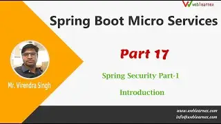 Spring Security | Spring Boot Spring Security Introduction| Introduction Of Spring Boot | Part 17