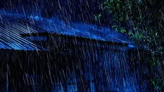 Restful Sleep with Heavy Rain & Thunder on an Old Tin Roof All Night