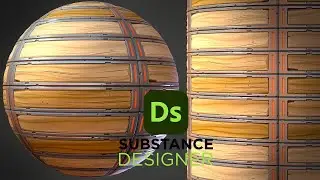 Stylized Sci-Fi Wood - Substance 3D Designer