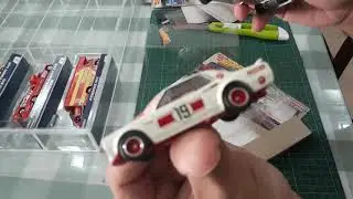 Opening hotwheels team transport for acrylic rack part 2