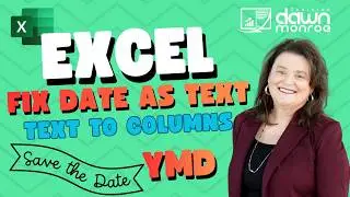 Fix Dates Stored as Text in Excel Using Text to Columns (YMD Format)