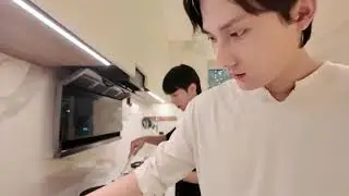 Cooking together Li Pei en with Jiang Heng..🥰 #Lipeien #Seekyli #ocean #Jiangheng