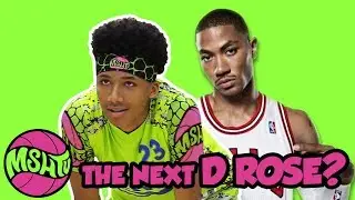 DERRICK ROSE JR???  7th Grader DUNKS EVERYTHING - Mikey Williams Mixtape