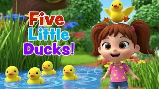 Five Little Ducks Song | Jollytoe Nursery Rhymes & Kids Songs