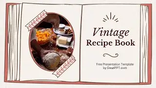 Free Vintage Recipe Book PowerPoint Template & Google Slides Theme by GreatPPT