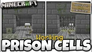 Minecraft - WORKING PRISON CELLS ( Easy )[ Tutorial ] MCPE / Xbox / Bedrock / Switch