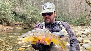 Fly fishing for wild trout after days of high water