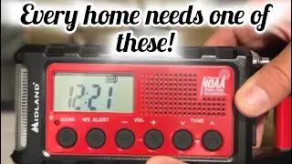 Every home needs one of these! Midland ER310 Hand Crank Radio  📻