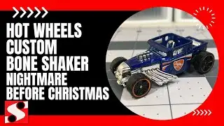 Custom Hot Wheels Nightmare Before Christmas Bone Shaker #boneshaker #nightmarebeforechristmas