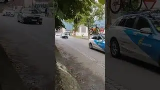 &Ouml;sterreichrundfahrt 1Etappe die 4 f&uuml;hrenden Durchfahrt Satteins nach 53,6km