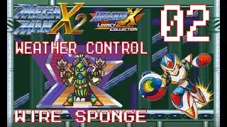 Mega Man X2 - Maverick 02: Wire Sponge; Weather Control (Legacy Collection) [No Damage]