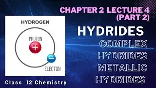 Complex Hydrides|Metallic Hydrides|Hydrides|Class 12 Chemistry|Chapter 2|Lecture 4 Part 2||SciGuider