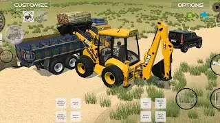 Grass Bundle Loading JCB | Tata Modified Truck | Construction Game | Indian Vechile Simulator 3D 