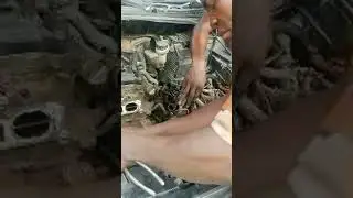 uninstallation of Nissan Sentra engine 😱 #mechanic #carrepair #pleasesubscribemychannel