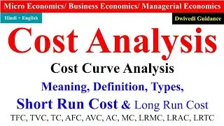 Cost Curve Analysis, Cost Analysis in microeconomics, microeconomics b.com 1st year, TC, MC, AC, LMC
