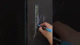 Posca Pen tip: Adding strong diagonal lines to buildings