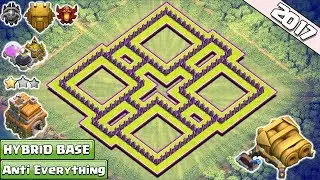 NEW! Best TH7 Farming/Trophy Base With Double Cannon &diams; Town Hall 7 Hybrid Base 2017 - Clash of Clans