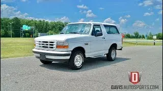 Davis AutoSports 1996 BRONCO / 1 OWNER / 49K MILES FOR SALE  - VIDEO 2