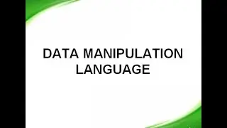 Data Manipulation Language| Insert command| Update command | Delete command in SQL .