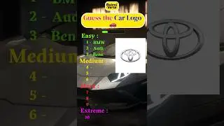 Guess the Car Logo Quiz 🚗 | Only Car Lovers Can Identify All 10! #carquizchallenge #quiz#guesslogo