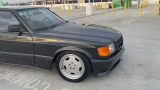 1989 MERCEDES 560SEC WIDE BODY AMG REPLICA WALKAROUND C126