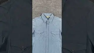 Vintage Lee western shirt - Chambray pearl snap #madeinusa #pearlsnap