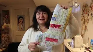 Vintage Quilt Christmas Stocking