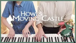 🎡Merry Go Round Life - Howl's Moving Castle🏰 4hands piano cover