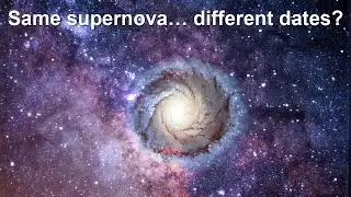 Gravity Made One Supernova Appear 4 Times (Gravitational Lensing)