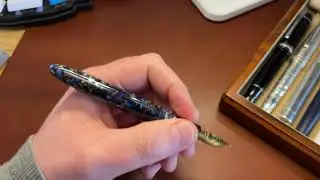 First impressions: Esterbrook Nouveau Blue with needlepoint nib by Kirk Speer