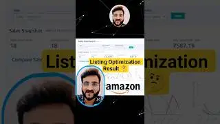 How Amazon Sellers Can Track Listing Optimization Results on Amazon Seller Central ? 🤔 #amazonseller