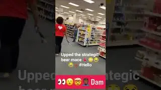 Strategic Bear Mace Gets Sprayed In a Tricky Squabble🏬😳