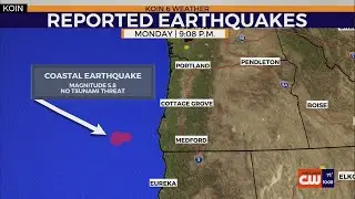 Magnitude 5.8 earthquake strikes near Oregon Coast