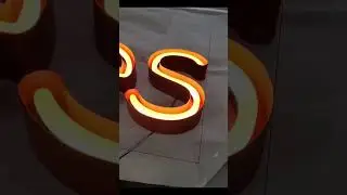How to make acrylic neon sign with metal shell? #signfactory #signfabrication #lightbox #ledsign