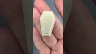 Demolding opal fire glowie coffins, see the glow at the end 🔥#creator #asmr #resinart #coffin #fire