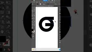How to make g letter logo design in adobe illustrator #shorts #logo #logodesign #illustrator